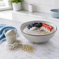Poudre de protéines de graines de chanvre naturelle 70% Protéines végétales végétaliennes de qualité alimentaire Supplément en vrac