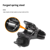 Clip universel pour éclairage d'appoint, support de flash pour appareil photo en plastique avec vis 1/4, support professionnel pour éclairage vidéo LED, noir