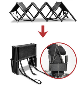 Rampe pliable pour <span class=keywords><strong>chien</strong></span> à pente réglable, capacité maximale de 110 lb, revêtement en caoutchouc antidérapant, surface robuste et stable - Product Image 6
