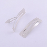 Accessoires pour cheveux en métal fantaisie de 5 cm, clip à pression rectangulaire pour la fabrication de bijoux et de cadeaux