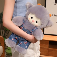 Niedliches gekleidetes Schaf-Plüschtier, weiches gefülltes Lamm-Kuscheltier, Bauernhof-Tier-Plüschfiguren für Kinder, Sofa-Deko, Geburtstagsgeschenk
