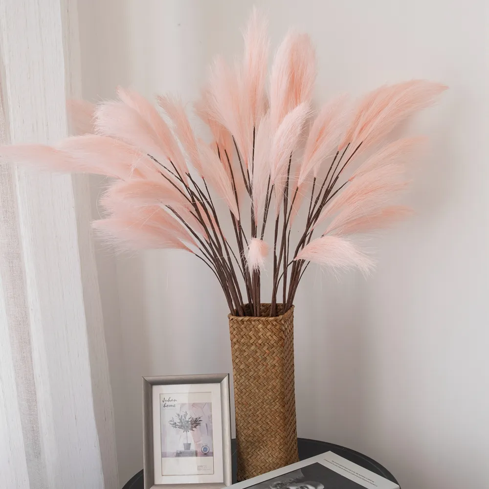 Hot Selling Pampas Gras Künstliche Blume Herzstück Blume 80 cm Längere Seiden blume für Home Hotel Dekoration