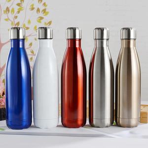 Sport Potable Réutilisable 500Ml Double Paroi Cola Bouteille D'eau En Métal Isolé En Acier Inoxydable Bouteilles D'eau Chaude - Product Image 5