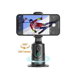 Stabilisateur de téléphone Q12 à rotation 360° avec suivi IA du visage, anti-tremblement automatique, perche à <span class=keywords><strong>selfie</strong></span> intelligente, télécommande sans fil et trépied - Product Image 1
