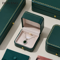 Boyang Custom Luxus grün Ohrring Armband Halskette Ring Schmuck Verpackung Box Set
