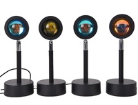Nouveau design lampe de projection de coucher de soleil 16 couleurs lampe de projection de coucher de soleil lampe de coucher de soleil à LED pour la décoration de la maison