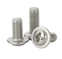 Vis métrique DIN967 à tête cylindrique Phillips, vis de machine en acier inoxydable 304 avec collier de fixation monobloc
