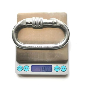 Mousqueton 25KN Escalade Haute Altitude Mousqueton de prévention des chutes Mousqueton en acier Équipement d'<span class=keywords><strong>alpinisme</strong></span> Mousqueton en forme de O - Product Image 4