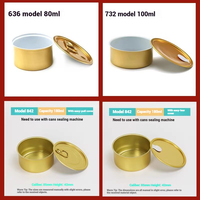 Boîtes en aluminium de qualité alimentaire recyclables de style classique, vides, pour grains de café, pâte de tomate, thon, collations, nourriture pour animaux de compagnie, taille personnalisée DingChi