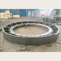 Engranaje Anular Grande de Acero Aleado Forjado, Engranaje de Módulo Grande, Tratamiento Térmico Uniforme, Procesado en Horno de Tipo Pit