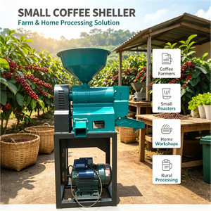 High Efficiency Dry Coffee Sheller Small Parchment Coffee Bean De-husker Machine - Product Image 6