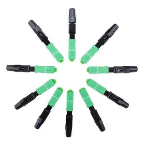 Conector Rápido de Fibra Óptica SC/APC Verde para Cable de Bajada - Product Image 1