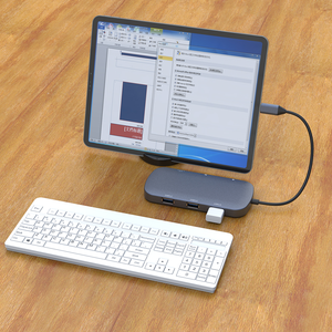 Portable 1cm Ultra-Mince <span class=keywords><strong>USB</strong></span> C 4K30HZ PD 100W 3.0 Lecteur de carte Station d'accueil 7-en-1 <span class=keywords><strong>USB</strong></span> 3.0 Mini Ultra-Mince 1cm <span class=keywords><strong>USB</strong></span> C 4K30HZ PD - Product Image 4