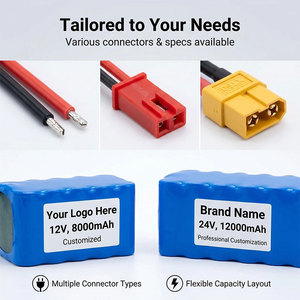 Batteries au lithium-ion 18650 personnalisées approuvées MSDS UN38.3, 22,2 Wh, 2S1P, 7,4 V, 3000 mAh, pour appareils électroniques grand public et audio - Product Image 2