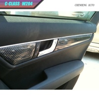 Intérieur de voiture pour classe C W204 C63 2011 ~ 2013y Car Inter Full set Carbon Fiber Modified Parts Decorative Frame Car Accessories