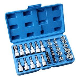 E-Type Socket <b>Bit</b> <b>Set</b> 34-Piece 1/4 In Drive Industrial Grade For Auto And Home Repair Tools - Product Image 2