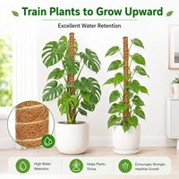 Poteaux de soutien flexibles en fibre de coco et fil d'aluminium pour plantes grimpantes – Fournitures de jardin en gros