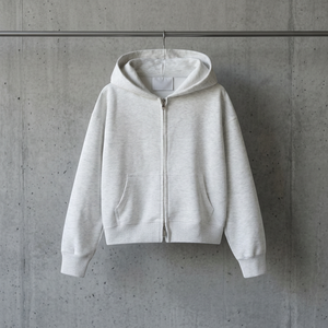 Sudadera con Capucha Corta Personalizada para Mujer, 100% Algodón, con Bolsillos, Estilo Casual Urbano para Otoño e Invierno - Product Image 2