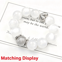 Perles en acier inoxydable hautement résistantes au ternissement, plaquées or 18 carats sous vide, finition mate, perles intercalaires en cristal pour la fabrication de bijoux DIY