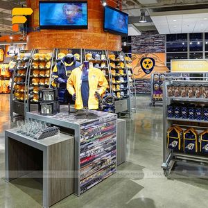 Présentoir modulaire pour vêtements de détail Présentoir à panneaux muraux Présentoir pour vêtements Design de <span class=keywords><strong>comptoir</strong></span> pour magasin de vêtements de sport Merchandising - Product Image 4