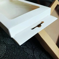 Boîte d'emballage personnalisée blanche pour téléphone portable avec fenêtre de présentation, dorure à chaud et trou de suspension