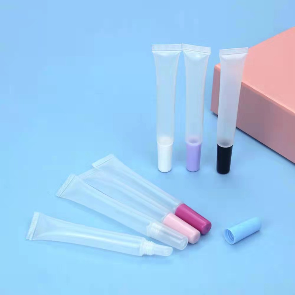 Drivworld Spot 15MLt transparent lip glaze lip gloss tube slender oblique color lip film squeeze tube Your logo