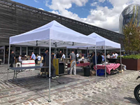 Tente d'auvent personnalisée de logo stable de la meilleure qualité 13x20ft tente portative de belvédère résistante légère et imperméable sans outil pour la foire commerciale