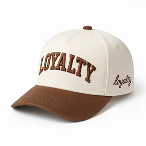 Gorras Deportivas de Algodón Premium de Alta Calidad con Logotipo Personalizado de 5 Paneles, Gorras de Béisbol Bordadas en Dos Tonos para Hombre y Mujer - Product Image 1
