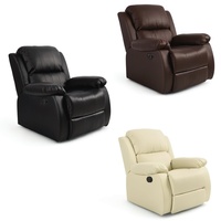 Canapé-lit inclinable massant en cuir surdimensionné à siège unique pour salon et home cinéma, mobilier contractuel, achat en gros direct usine