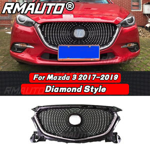Parrilla Delantera Estilo Diamante para Mazda 3 Axela 2017-2019, Rejilla de Carreras, Kit de Carrocería con Diseño de Panal de Abeja, Accesorios para Mazda 3 Axela - Product Image 2