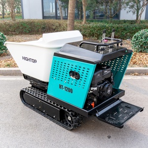 Mini-dumper chenillé économique avec pompe PLC pour le transport de fruits en verger, capacité de charge de 1200 kg, alimenté à l'essence - Product Image 1