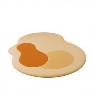 Alfombra de Lana de Diseño Superior, Hecha a Mano, con Patrón Geométrico Moderno, Lavable, Antideslizante y Resistente a las Manchas, para Sala de Estar/Comedor/Oficina - Product Image 1