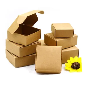 回收牛皮纸空白礼品存储包装纸箱纸板工艺纸盒