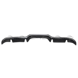 Real Carbon Rear Diffuser for Honda for Civic 10th FK7 Hatchback 2017-2021 New B Style Spoiler <b>Splitter</b> and Bumper Lip Fins - Product Image 4