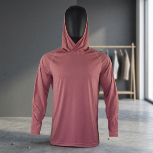 เสื้อฮู้ดดี้ตกปลาผู้ชาย UVBAN 100% โพลีเอสเตอร์ UPF 50 ประสิทธิภาพสูง แห้งเร็ว ระบายอากาศได้ดี ป้องกันแสงแดด น้ำหนัก 140 กรัม - Product Image 3