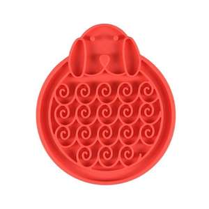 Silikon evcil hayvan yemek paspası gıda sınıfı Oval kedi yıkanabilir tepsi hepsi bir yavaş kauçuk kaymaz su geçirmez en iyi besleme köpek yalamak Mat - Product Image 4