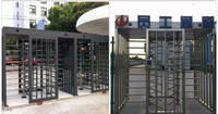 Rotation de 120 degrés, porte de tourniquet pleine hauteur robuste avec mécanisme à solénoïde