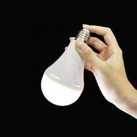 Lampe d'urgence LED rechargeable à prix d'usine, très vendue, 6500K, base E27/B22, SMD 12W, pour usage domestique