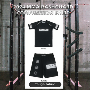 Rashguard MMA à manches courtes personnalisé 2025, t-shirt de compression en spandex/polyester, vêtements d'entraînement pour les arts martiaux, pour la boxe - Product Image 3