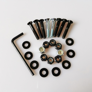 Boulons noirs de haute qualité de 1.25 pouces, 32 mm avec écrous de vis de skateboard à tête Allen phillips - Product Image 5