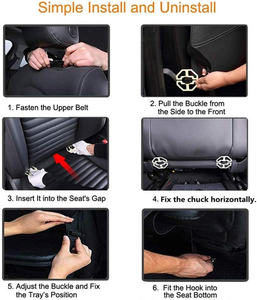 Organizador Universal de Asiento Trasero de Coche Plegable de Cuero con Más de 12 Compartimentos y Caja de Almacenamiento - Product Image 6