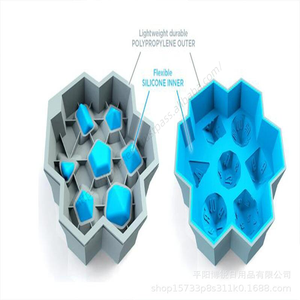 แม่พิมพ์ลูกเต๋าโพลีเฮดรัล 7 หน้าทรงลูกบาศก์ รุ่น DD1646 สำหรับขายส่ง กล่องแบบซ้อนได้ ใช้สำหรับทำน้ำแข็งสำหรับแช่แข็ง ค็อกเทล และเครื่องดื่ม - Product Image 5