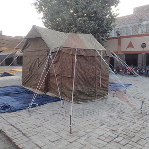 Tente tactique avec salle de bain intégrée, abri en toile imperméable avec 2 portes, 2 fenêtres et tissu robuste 650 GSM - Product Image 2