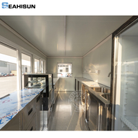 Food Truck Móvil para Pizza, Remolque de Comida, Furgoneta para Café y Pizza, Carrito de Hot Dogs, Camión de Comida para BBQ, Furgoneta Remolque con Cocina para Pizza, Nuevo Camión de Helados