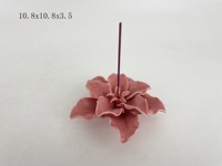 Porte-encens blanc brûleur d'encens Lotus bâton en céramique fleur porte-encens bâtons