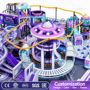 Structure de jeu intérieure personnalisée pour enfants : Tour de contrôle, <span class=keywords><strong>toboggan</strong></span> spiralé, structure d'escalade, piscine à balles – Parc d'attractions commercial - Product Image 4