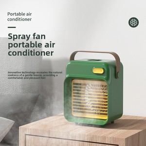Nuevo Ventilador de <span class=keywords><strong>Aire</strong></span> <span class=keywords><strong>Acondicionado</strong></span> Portátil Pequeño de Escritorio, Ventilador Eléctrico USB Recargable con Humidificador en Spray, Ventilador de Refrigeración de <span class=keywords><strong>Aire</strong></span> para el Hogar con Asa - Product Image 1
