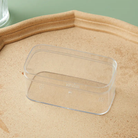Conteneur d'emballage en plastique acrylique transparent personnalisé pour dessert au tiramisu, desserts sucrés, mousse au tiramisu, boîte à dessert
