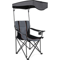 Haute qualité moderne Durable Portable extérieur pliant Camping chaise bras ombre auvent pliable chaise de plage pêche chaise longue