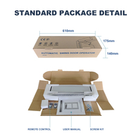 SW100SLIM Operator Pintu Otomatis Modern 150KG dengan Motor DC Tanpa Sikat untuk Hotel, Mal & Supermarket Sistem Rumah Pintar